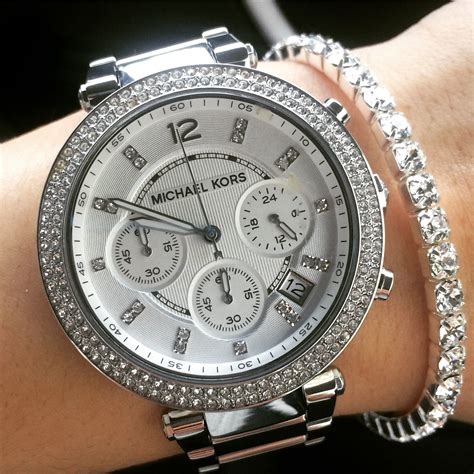 women michael kors silver watch|Michael Kors access watch silver.